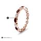 5 - Mira 1.13 ctw Marquise Red Garnet and Round Natural Diamond Women Stackable Eternity Band 