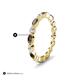 5 - Mira 0.86 ctw Marquise Smoky Quartz and Round Natural Diamond Women Stackable Eternity Band 