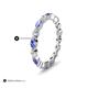 5 - Mira 0.95 ctw Marquise Tanzanite and Round Natural Diamond Women Stackable Eternity Band 
