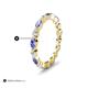 5 - Mira 0.95 ctw Marquise Tanzanite and Round Natural Diamond Women Stackable Eternity Band 
