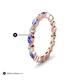 5 - Mira 0.95 ctw Marquise Tanzanite and Round Natural Diamond Women Stackable Eternity Band 