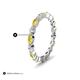 5 - Mira 1.04 ctw Marquise Yellow Sapphire and Round Natural Diamond Women Stackable Eternity Band 