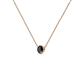 2 - Merilyn 3.00 mm Round Black Diamond Bezel Set Solitaire Pendant 