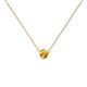 1 - Merilyn 3.40 mm Round Citrine Bezel Set Solitaire Pendant 