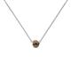 1 - Merilyn 3.40 mm Round Smoky Quartz Bezel Set Solitaire Pendant 