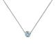 1 - Merilyn 3.50 mm Round Aquamarine Bezel Set Solitaire Pendant 