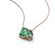 3 - Arika 1.30 ctw Emerald Shape with Pear Shape Created Alexandrite Toi Et Moi Women Pendant Necklace 