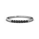 1 - Vivian 2.10 mm Black Diamond 7 Stone Wedding Band 