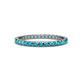 1 - Audrey 2.00 mm London Blue Topaz U Prong Eternity Band 