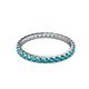 3 - Audrey 2.00 mm London Blue Topaz U Prong Eternity Band 