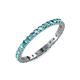 4 - Audrey 2.00 mm London Blue Topaz U Prong Eternity Band 