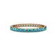 1 - Audrey 2.00 mm London Blue Topaz U Prong Eternity Band 
