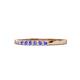 1 - Abila 0.39 ctw (2.00 mm) Princess Cut Tanzanite 7 Stone Wedding Band 