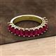 3 - Alaya Emerald Cut Ruby 14 Stone Wedding Band 