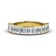 1 - Alaya Emerald Cut Lab Grown Diamond 14 Stone Wedding Band 