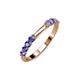 4 - Alicia 0.48 ctw Tanzanite Wedding Band 
