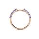 6 - Alicia 0.48 ctw Tanzanite Wedding Band 