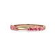 1 - Alicia 0.40 ctw Pink Tourmaline Wedding Band 