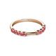 5 - Alicia 0.40 ctw Pink Tourmaline Wedding Band 