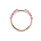 6 - Alicia 0.40 ctw Pink Tourmaline Wedding Band 
