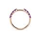6 - Alicia 0.40 ctw Amethyst Wedding Band 