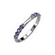 4 - Alicia 0.40 ctw Iolite Wedding Band 