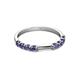 5 - Alicia 0.40 ctw Iolite Wedding Band 