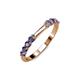 4 - Alicia 0.40 ctw Iolite Wedding Band 