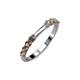 4 - Alicia 0.48 ctw Smoky Quartz Wedding Band 