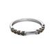5 - Alicia 0.48 ctw Smoky Quartz Wedding Band 