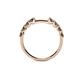 6 - Alicia 0.48 ctw Smoky Quartz Wedding Band 