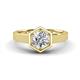 1 - Dinah 1.00 ct IGI Certified Lab Grown Diamond Women Hexagonal Signet Solitaire Engagement Ring 