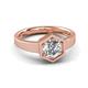3 - Dinah 1.00 ct IGI Certified Lab Grown Diamond Women Hexagonal Signet Solitaire Engagement Ring 