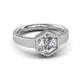3 - Dinah 1.00 ct IGI Certified Lab Grown Diamond Women Hexagonal Signet Solitaire Engagement Ring 