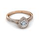 2 - Raisa Desire Diamond Halo Engagement Ring 