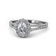 1 - Raisa Desire Diamond Halo Engagement Ring 