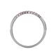 5 - Clara 1.80 mm Pink Sapphire 10 Stone Wedding Band 