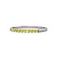 1 - Clara 1.80 mm Yellow Sapphire 10 Stone Wedding Band 