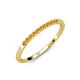 2 - Clara 2.00 mm Citrine 10 Stone Wedding Band 