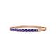 1 - Clara 2.00 mm Iolite 10 Stone Wedding Band 
