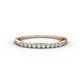 1 - Clara 2.00 mm Opal 10 Stone Wedding Band 
