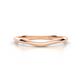 1 - Shireen High Polish 1.50 mm Slim Stackable Women Plain Curved Wedding Band 