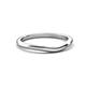 4 - Shireen High Polish 1.50 mm Slim Stackable Women Plain Curved Wedding Band 