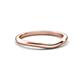 4 - Shireen High Polish 1.50 mm Slim Stackable Women Plain Curved Wedding Band 
