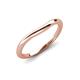 5 - Shireen High Polish 1.50 mm Slim Stackable Women Plain Curved Wedding Band 