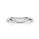 1 - Shireen High Polish 1.50 mm Slim Stackable Women Plain Curved Wedding Band 