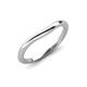 5 - Shireen High Polish 1.50 mm Slim Stackable Women Plain Curved Wedding Band 