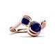 3 - Nerida 1.60 ctw Cushion & Princess Shape Created Blue Sapphire Women Toi Et Moi Wave Engagement Ring 