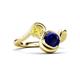 3 - Nerida 1.73 ctw Cushion Shape Created Blue Sapphire & Princess Shape Created Yellow Sapphire Women Toi Et Moi Wave Engagement Ring 