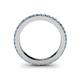 4 - Caitlin 1.60 mm Blue and White Diamond Eternity Band 